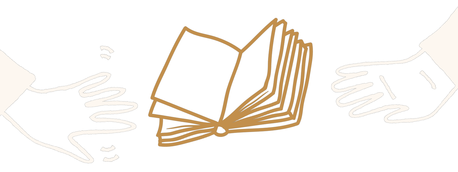 logo avec des mains et un livre